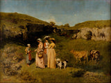 gustave-courbet-1851-young-ladies-of-the-village-art-print-fine-art-reproduction-wall-art-id-ao11tb655