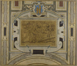 皮埃尔·维克多·加兰 1890 年市政厅木匠艺术印刷美术复制品墙艺术画廊草图