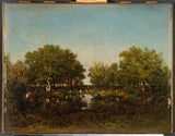 theodore-rousseau-1839-chambordi-kunsti-metsa-basseini-mälu-peen-kunsti-reproduktsioon-seinakunst-id-ao2wtcpnb