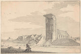亨德里克·斯皮爾曼-1741-埃格蒙德教堂塔的廢墟藝術印刷美術複製品牆藝術 id-ao3oh7xbc