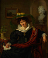 찰스-반-베베렌-1830-캐롤라이나의 초상화-프레데리카-크리스마스-루이 로이어의 아내-예술-인쇄-미술-복제-벽-예술-id-ao3s9egbg