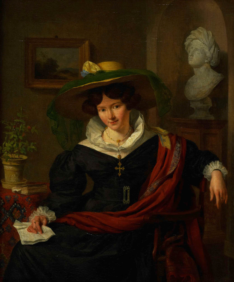charles-van-beveren-1830-portrait-of-carolina-frederica-christmas-wife-of-louis-royer-art-print-fine-art-reproduction-wall-art-id-ao3s9egbg