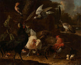 melchior-d-hondecoeter-1686-fugle-i-en-park-kunsttryk-fin-kunst-reproduktion-vægkunst-id-ao4p9ty30