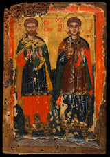 ecole-de-ecole-grecque-grece-1500-saint-peter-saint-vincent-and-saint-victor-art-print-fine-art-reproductie-muurkunst