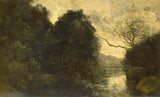 卡米尔·柯罗（Camille Corot）1840在木板上打印艺术印刷精美的艺术复制品墙上的艺术ID-ao5mtm4gr