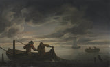 拉斐爾-戈弗茨-坎普惠森-1600-河口場景與漁夫藝術印刷精美藝術複製品牆藝術 id-ao63hmdqx