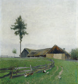 费迪南德·布伦纳（Ferdinand-Brunner）1899年-农场附近-兹维特尔艺术印刷品-精细艺术复制品-壁画-art-id-ao85wfnpe