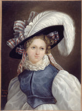 Theophile-gautier-1829肖像的女人艺术打印精细艺术复制墙艺术