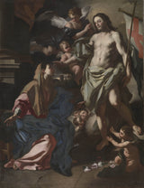 francesco-solimena-1708-the-risen-christ-xuất hiện với-trinh nữ-nghệ thuật-in-mỹ-nghệ-sinh sản-tường-nghệ thuật-id-aobnjb9kz