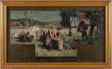 paul-albert-baudouin-1888-croquis-pour-le-maire-d-arcueil-cachan-les-lavandières-art-print-fine-art-reproduction-wall-art