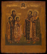 procope-de-tchirin-ecole-des-stroganov-1600-theodore-saints-david-konstantin-basilika-och-konstantinkonst-tryck-finkonst-reproduktion-väggkonst