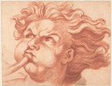 bernard-picart-1683-huvud-av-en-ängel-blåser-en-trumpet-konsttryck-finkonst-reproduktion-väggkonst-id-aoiqlh7lv
