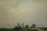 Caspar-david-Friedrich-1807-tengeri strand-with-halászat-art-print-fine-art-reprodukció fal-art-id-aoj8y1zvc