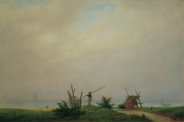caspar-david-friedrich-1807-sea-beach-with-fishing-art-print-fine-art-reproduction-wall-art-id-aoj8y1zvc