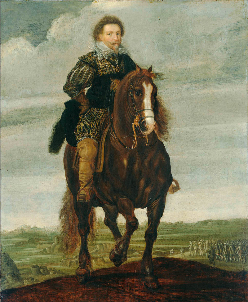 pauwels-van-hillegaert-1629-portrait-of-prince-frederick-henry-on-horseback-art-print-fine-art-reproduction-wall-art-id-aokq3fpha