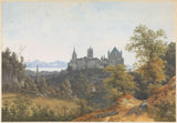 henri-knip-1829-visning-lausanne-med-utsikt-slottet-og-kunsttrykk-fine-art-reproduction-wall-art-id-aokr5hp12