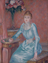 奧古斯特·雷諾阿 1889 年邦尼埃夫人的肖像藝術印刷藝術複製品牆壁藝術