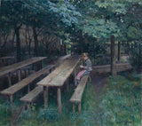 thomas-Theodor-Heine-1890-wirtsgarten-in-Dachau-art-print-fine-art-gjengivelse-vegg-art-id-aokzok5rm
