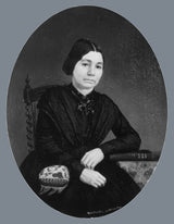 塞繆爾·洛維特·瓦爾多-1850-一位女士藝術肖像印刷美術複製品牆藝術 id-aol72hueb