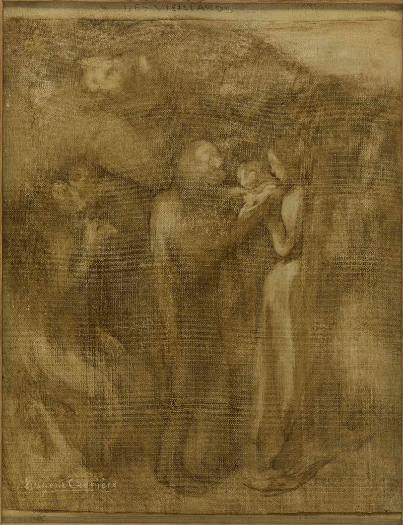 eugene-carriere-1897-sketch-for-the-town-hall-of-the-12th-the-elderly-art-print-fine-art-reproduction-wall-art