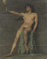 pascal-adolphe-jean-dagnan-bouveret-1877-mannelijke-studie-kunstprint-fine-art-reproductie-muurkunst-id-aolar905n