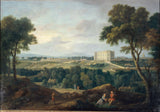 讓-迪特-弗朗西斯科-米勒-1710-從小山看到的天文台-藝術印刷品-美術複製品-牆壁藝術