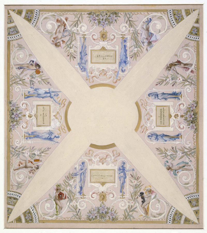 luc-olivier-merson-1888-sketch-for-the-stairs-of-the-city-hall-of-paris-festival-july-art-print-fine-art-reproduction-wall-art