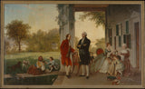 thomas-Pritchard-Rossiter-1859-washington-og-Lafayette-at-mount-Vernon-1784-the-home-of-washington-etter-the-war-art-print-fine-art-gjengivelse-vegg-kunst- id-aolmv5yj0