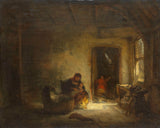 尤金-弗朗索瓦-德-布洛克-1830-阳光明媚的房间艺术印刷精美艺术复制品墙艺术 id-aom6f7kjb