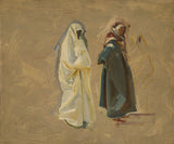 john-singer-sargent-1906-estudo-de-dois-beduínos-impressão de arte-reprodução-de-arte-parede-id-aomcdb7dg