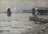 Андерс-Zorn-1891-на-порт-на-Хамбург-арт-печат-фино арт-репродукция стена-арт-ID-aomsdd7l2