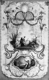 安托万瓦特18世纪89月和XNUMX月的一部分设置了插图，说明了几个月的年度艺术印刷精美的艺术复制墙艺术id ankkXNUMXy