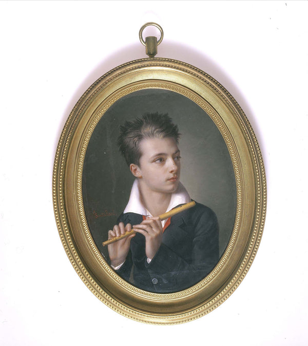 jean-francois-fontallard-1812-portrait-of-henry-gerard-fontallard-playing-the-flute-art-print-fine-art-reproduction-wall-art
