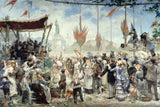 Алфред-Филип-Ролл-1882-јул-14-1880-инаугурација-споменика-републици-уметничка-штампа-ликовна-репродукција-зидна-уметност
