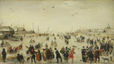 hendrick-avercamp-1620-frozen-canal-art-print-fine-art-reproduction-wall-art-id-aopox4p66 겨울 풍경