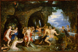 彼得·保罗·鲁本斯（Peter Paul-rubens）1615-盛宴的艺术作品-精美的艺术复制品-墙壁艺术-aoq0uf75s