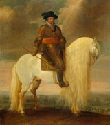 pauwels-van-hillegaert-1633-prins-maurits-schrijlings-het-witte-strijdpaard-gepresenteerd-kunst-print-fine-art-reproductie-wall-art-id-aora1378e