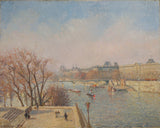 camille-pissarro-1901-el-louvre-morning-sunlight-impressió-art-reproducció-belles-arts-wall-art-id-aorneqgf4