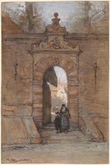 johannes-bosboom-1827-doelenpoort-horn-stampa-artistica-riproduzione-fine-art-wall-art-id-aos22oi3r