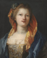 giovanni-domenico-tiepolo-1770肖像，一个女人，艺术打印，精细，艺术，复制品，墙，艺术，id，aosqxcr9r