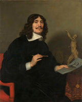 gerard-van-honthorst-1655-portret-artysty-druk-reprodukcja-dzieł sztuki-sztuka-ścienna-id-aosulgd66