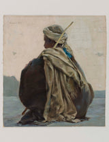 henrijs-brokmens-1891-luksors-arābs-trīs-ceturtdaļas-muguras-muguras-mākslas-drukas-tēlotājas mākslas-reprodukcijas-sienas-māksla