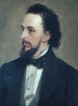 托馬斯·希克斯-1850-男子藝術肖像印刷美術複製品牆藝術 id-aotz3w87v