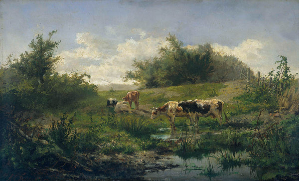 albert-gerard-bilders-1856-cows-at-a-pond-art-print-fine-art-reproduction-wall-art-id-aou7oqyao