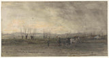 雅各布-馬里斯-1847-景觀與農民犁地藝術印刷美術複製品牆藝術 id-aouzbkljv