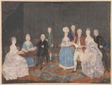 desconhecido-1700-família-grupo-de-nove-pessoas-impressão-de-arte-reprodução-de-belas-artes-arte-de-parede-id-aovanih6r