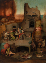 Hieronymus-Bosch-fristelsen-of-saint-Anthony-art-print-fine-art-gjengivelse-vegg-art-id-aovvn02n9