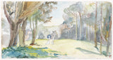 jozef-israels-1834-homem-e-mulher-na-clareira-entre-árvores-impressão-de-arte-reprodução-de-belas-artes-arte-de-parede-id-aowbmut6x