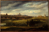 让-巴蒂斯特-加布里埃尔-朗格拉斯-1815-巴黎景观-让蒂伊高地-艺术印刷品-精美艺术-复制品-墙壁艺术