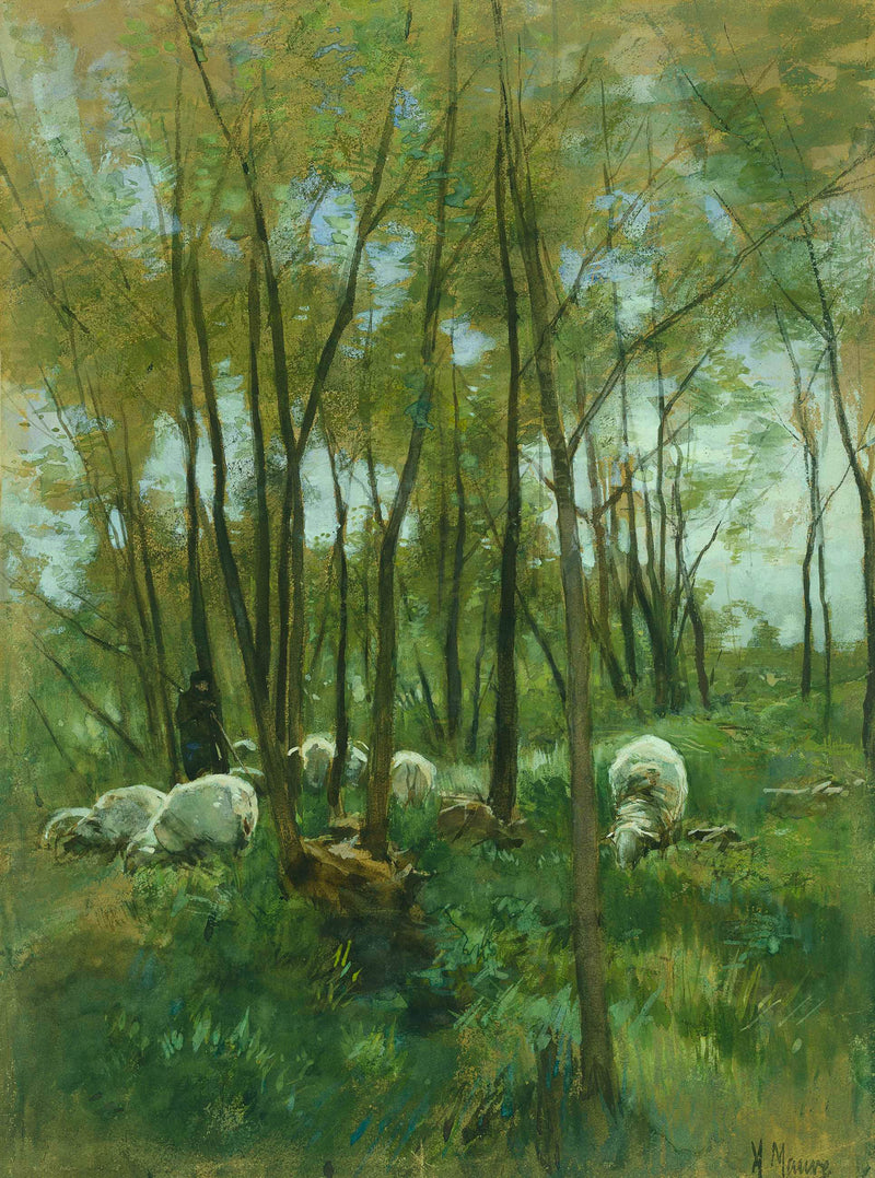anton-mauve-1848-sheep-herd-in-a-forest-art-print-fine-art-reproduction-wall-art-id-aowlwyn9x
